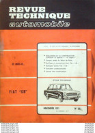 Revue Technique Automobile Fiat 128 Citroen DS   N°307 - Auto/Motorrad