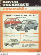 Revue Technique Automobile Fiat Panda & 4x4 Peugeot 505 GL 1981   N°476 - Auto/Motor