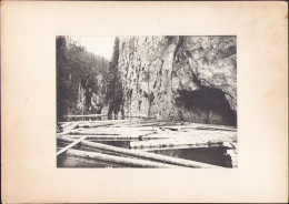Lacul Ialomiței în Cheile Zănoagei Mici, Fotografie De Mihai Haret, Anii 1920 G87N - Lugares