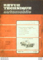 Revue Technique Automobile Ford Capri Citroen DS 19 A/DS 20/DS 21   N°287 - Auto/Motorrad