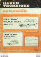 Revue Technique Automobile Ford Fiesta 950 Citroen CX Diesel   N°449 - Auto/Moto