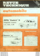 Revue Technique Automobile Opel Kadett D Renault 6L   N°405 - Auto/Motorrad