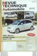 Revue Technique Automobile Opel Meriva Diesel 01/2006 à 06/2014   N°B743 - Auto/Moto