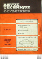 Revue Technique Automobile Peugeot 204 & 504   N°271 - Auto/Motor