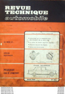 Revue Technique Automobile Peugeot 404/8 Confort   N°263 - Auto/Moto