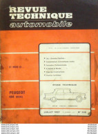 Revue Technique Automobile Peugeot 404   N°255 - Auto/Motorrad