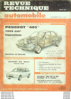 Revue Technique Automobile Peugeot 405 Citroen AX Peugeot 405   N°497 - Auto/Motorrad