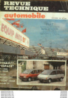 Revue Technique Automobile Renault Espace Peugeot 604   N°484 - Auto/Motorrad