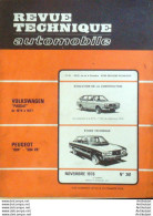 Revue Technique Automobile Volkswagen Passat Peugeot 604 504 V6   N°361 - Auto/Motor