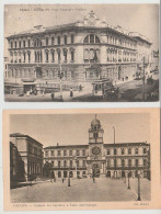 PADOVA N. 2 CARTOLINE PALAZZO DEL CAPITANO E TORRE DELL'OROLOGIO E PALAZZO REGIE POSTE F/P - Padova (Padua)