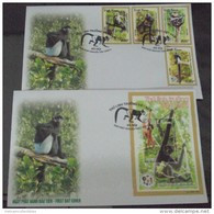 FDC Vietnam Viet Nam 2014 : Wildlife At Risk / Fauna / Monkey / Gibbon (Ms1049) - Vietnam