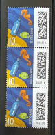 BRD MiNr. 3723, “Flaschenpost”, 1. Auflage, 3er-Streifen Mit ZN, Postfrisch - Rollo De Sellos