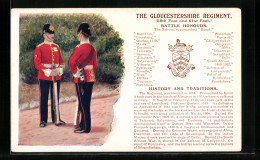 Artist's Pc The Gloucestershire Regiment, Britische Soldaten In Uniform  - Regimientos