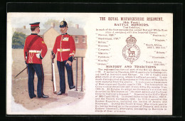 Artist's Pc The Royal Warwickshire Regiment, 6th Foot., Battle Honours, Britische Soldaten In Uniform  - Regimientos