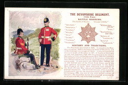 Artist's Pc The Devonshire Regiment, Soldaten In Uniform Bei Einer Rast  - Regimientos