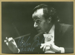 Eliahu Inbal - Israeli Conductor - Signed Nice Photo - 1998 - COA - Zangers & Muzikanten