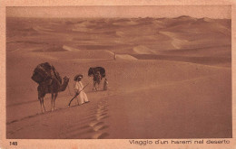 TURQUIE - Viaggio D'un Harem Nel Deserto - Dessert - Dromadaires - Animé - Carte Postale Ancienne - Turquie