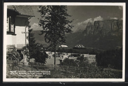 Cartolina Renon Presso Bolzano, Hotel-Pensione Haessig, Terrazza Verso Le Dolomiti  - Bolzano