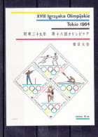 Jeux Olympiques - Tokyo 64 - Pologne - Yvert BF 39 ** - Escrime - Tir - Basket Ball - Aviron - Valeur 10,00 Euros - - Nuevos