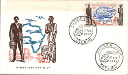 DAHOMEY FDC 1962 FONDATION D'AIR AFRIQUE - Bénin – Dahomey (1960-...)