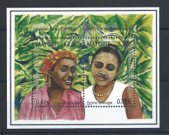 Mayotte Bloc N°3** (MNH) 2000 - Femme Mahoraise - Hojas Y Bloques
