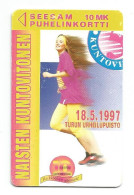 WOMEN's SPORT EVENT - 10 FIM 1997  - Magnetic Card - D297 - FINLAND - - Finland