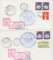 Germany  Polar 2 Antarctic  Flights Ca Rothera 14 DE 1985 Ca Punta Arenas 6 NOV 1985  2 Co (GS172) - Vuelos Polares