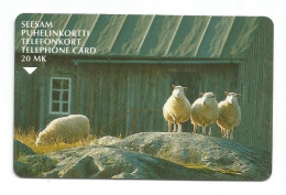 SHEEP In The ARCHIPELAGO - 10 FIM 1997  - Magnetic Card - D332 - FINLAND - - Finland