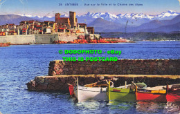 R559862 Antibes. Vue Sur La Ville Et La Chaine Des Alpes. Les Belles Editions. A - Mundo