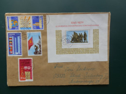 GROOT FORMAAT  LOT16 /   LETTRE  DDR  BLOC 32 - 1950-1970