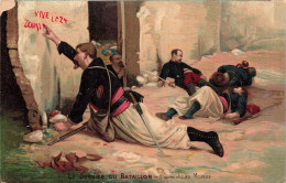 PEINTRES & TABLEAUX - Jules Monge - Le Dernier Du Bataillon - Carte Postale Ancienne - Paintings