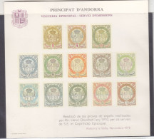 Andorra  - Reproduction De La Série Non Adopté De 1910 - Papier Carton - GF - - Unused Stamps