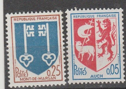 France N° 1468 Et 1469 ** Armoiries De Ville - Ongebruikt