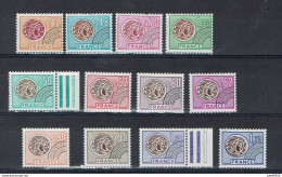 FRANCE MONNAIES Préoblitérés 1975 & 1976 Monnaie Gauloise N° 134/145 Neufs** COMPLETE+++++ Cote 2015 = 27 Euros - Unclassified