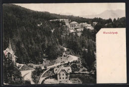 Cartolina Mendelpass, Hotels Und Villen Aus Der Vogelschau  - Other & Unclassified