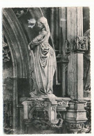 CPSM Dentelée 10.5 X 15 Ain Eglise De BROU Marguerite D'Autriche Figure Du Mausolée De St Madeleine - Brou - Kirche