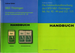 SBZ Thüringen - 2 Sehr Gut Erhaltene, Gebrauchte Handbücher Von Volkmar Seifert - Manuales