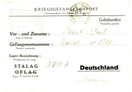 CLFM CAMP PRISONNIERS XVIIA = KAISERSTEINBRUCK VIENNE AUTRICHE - 2. Weltkrieg 1939-1945