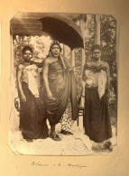 Martinique * RARE * Le Roi Béhanzin * BEHANZIN King Royalty * Grande Photo Albuminée Circa 1890/1910 21x16.5cm - Fort De France