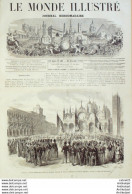 Le Monde Illustré 1866 N°502 Quai Billy Paris Italie Venise Caen (14) Autriche Sadowa - 1850 - 1899