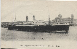 X124968 BATEAU PAQUEBOT TIMGAD DE LA COMPAGNIE GENERALE TRANSATLANTIQUE - Passagiersschepen