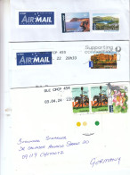 Australien, 3 Briefe Gelaufen / Australien, 3 Covers, Postally Used - Brieven En Documenten