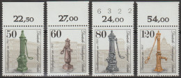 Berlin, 1983, Mi.Nr.689-692 ** -  Ein Satz Mit Oberrand "Historische Strassenpumpen In Berlin" - Unused Stamps