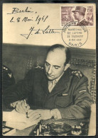 PREMIER JOUR  MARECHAL DE LATTRE DE TASSIGNY  8 MAI 1952 - 1950-1959