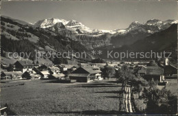 12031661 Lenk Simmental Panorama Mit Wildstrubel Gletscherhorn Laufbodenhorn Ber - Sonstige & Ohne Zuordnung