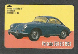 PORSCHE 356 B S 1963 - 10 FIM  FINNET - Magnetic Card - FINLAND - - Auto's