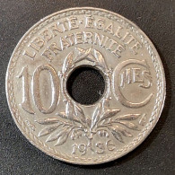 Monnaie France  - 1933 - 10 Centimes Lindauer Cupronickel, Non Souligné - 10 Centimes