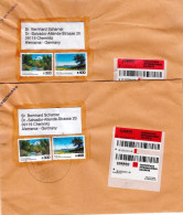 Argentinien, 2 Einschreibbriefe Gelaufen / Argentina, 2 Registered Covers, Postally Used - Brieven En Documenten