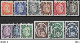 1955-63 St Vincent Elisabetta II 12v. MNH SG N. 189/200 - Otros & Sin Clasificación