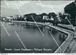 U609 Cartolina Brindisi Citta' Scorcio Panoramico E Villaggio Pescatori - Brindisi